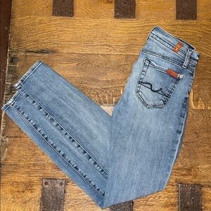 7 For All Mankind Light Blue Skinny Jeans
